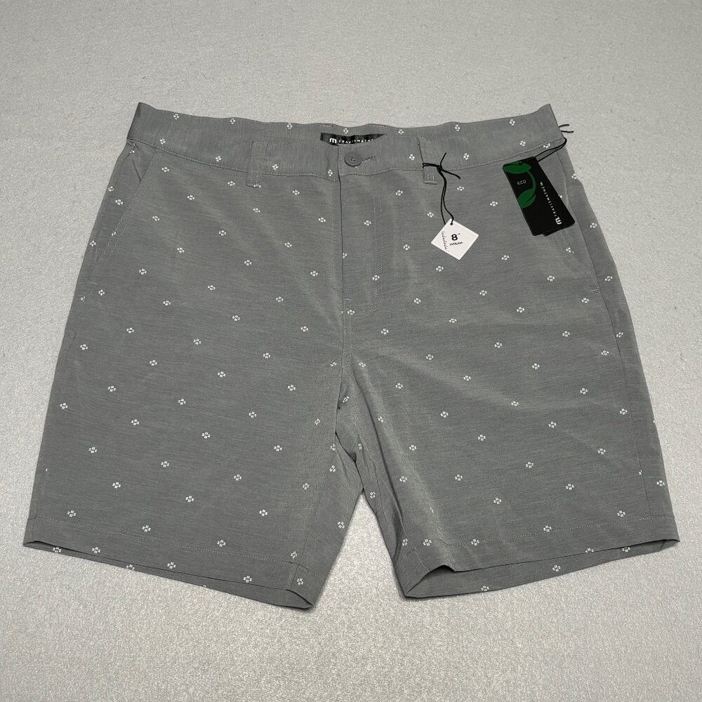 Travis Mathew Air And Space 8" Golf Shorts All Over Print Grey Sizes 36 & 38